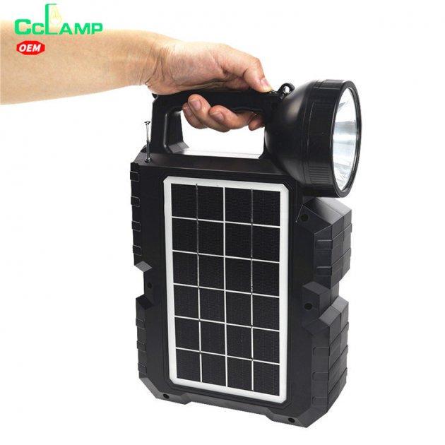 Ліхтар багатофункціональний CcLamp CL-810 Bluetooth 3W 9V із сонячною панеллю/радіо/MP3 плеєр/функцією повербанку та 3 лампочками Чорний - фото 5 Ліхтар багатофункціональний CcLamp CL-810 Bluetooth 3W 9V із сонячною панеллю/радіо/MP3 плеєр/функцією повербанку та 3 лампочками Чорний - фото 5
