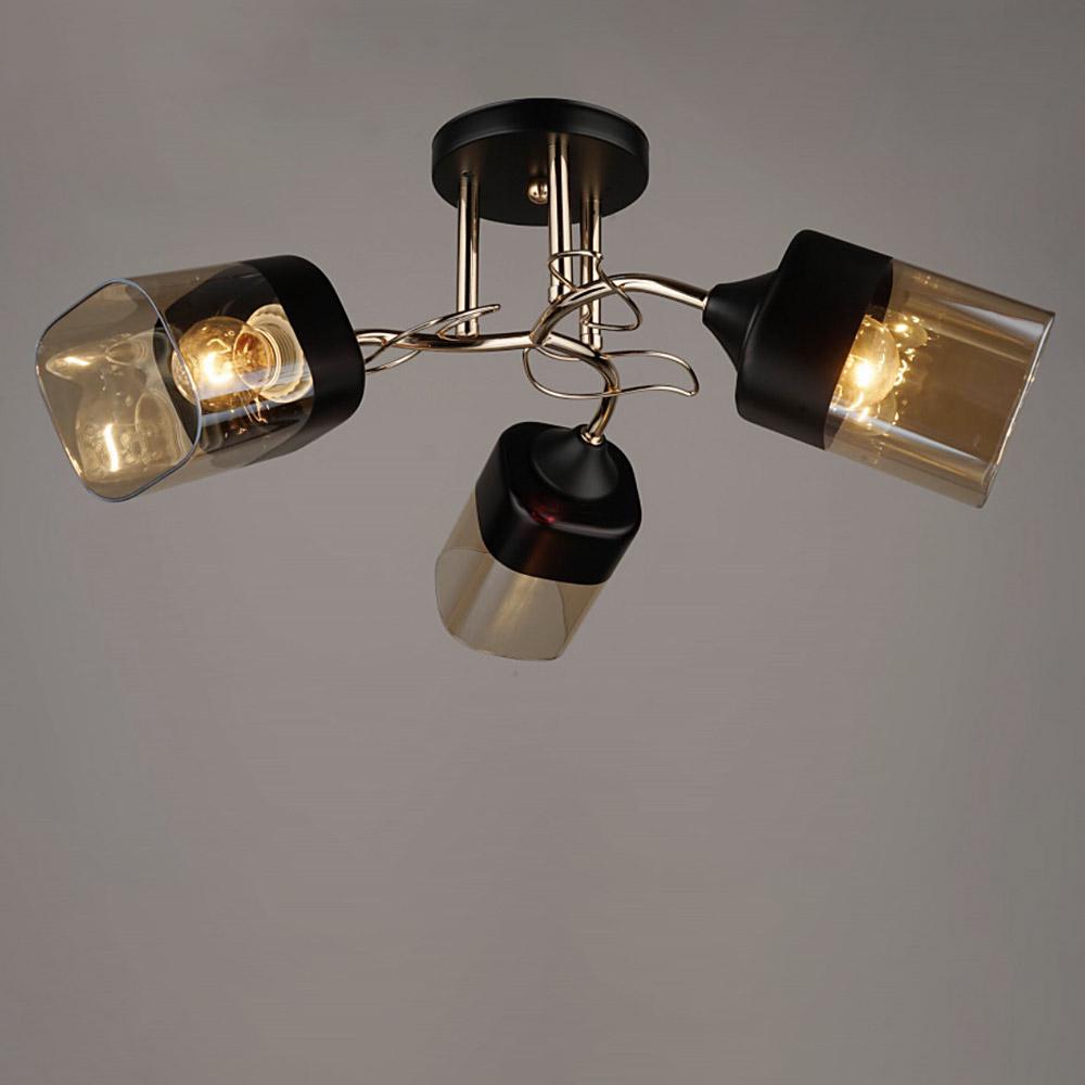Люстра стельова Light House SRS-19244/3 Чорний/Золотий Люстра стельова Light House SRS-19244/3 Чорний/Золотий