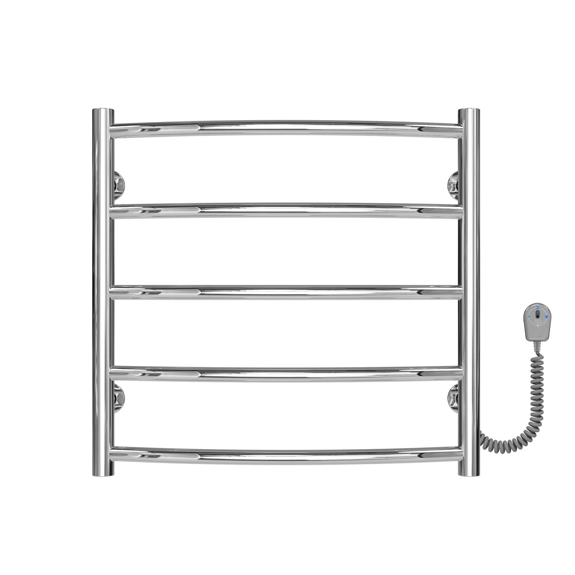 Полотенцесушитель электрический Deffi Классик П5 EF16 правое подключение нержавеющая сталь 500х500 мм Хром (C.DK.50.50.5.E.C.R.5)