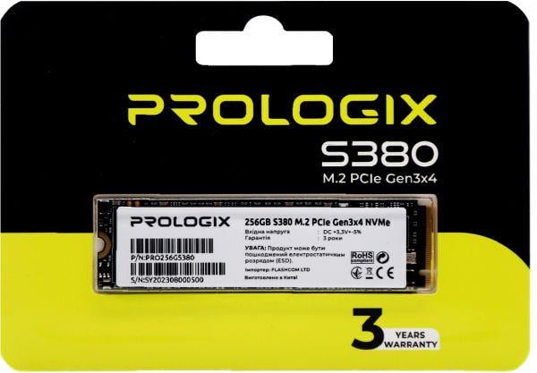 SSD-накопичувач PrologiX S380 256GB M.2 2280 PCIe 3.0 x4 NVMe TLC (PRO256GS380) - фото 4