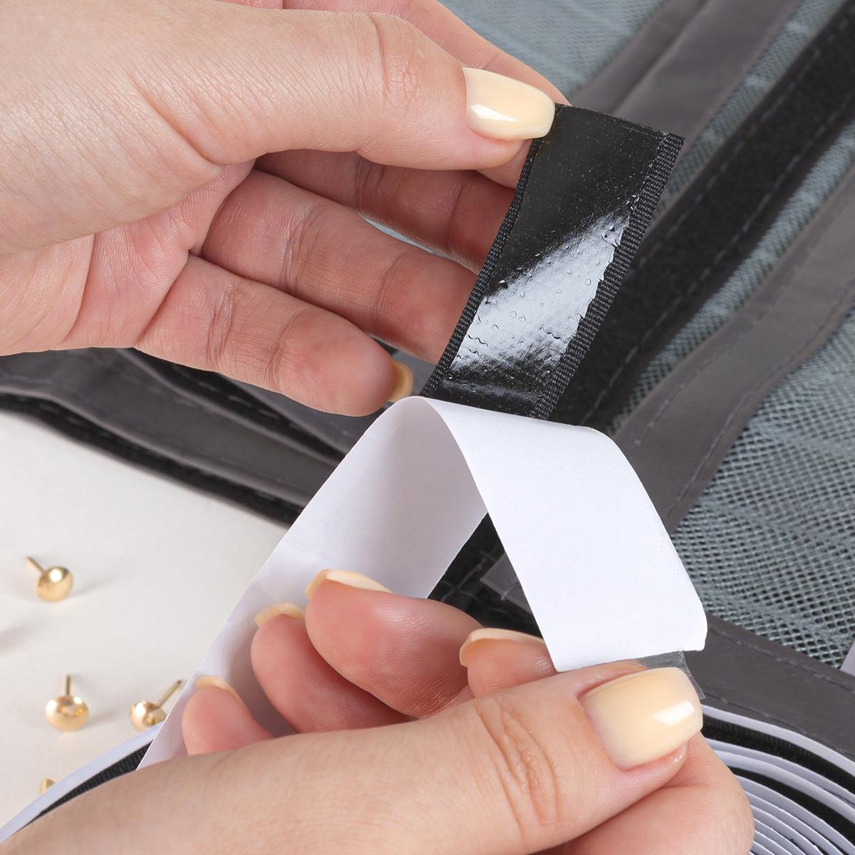 Сітка москітна на двері MVM на магнітах 820х2000 мм Титан - фото 3