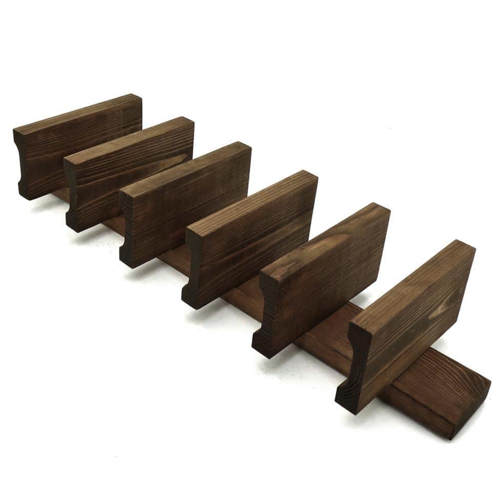 Полка для вина настенная из дерева Мотомия Капучино (ПНК-007409)