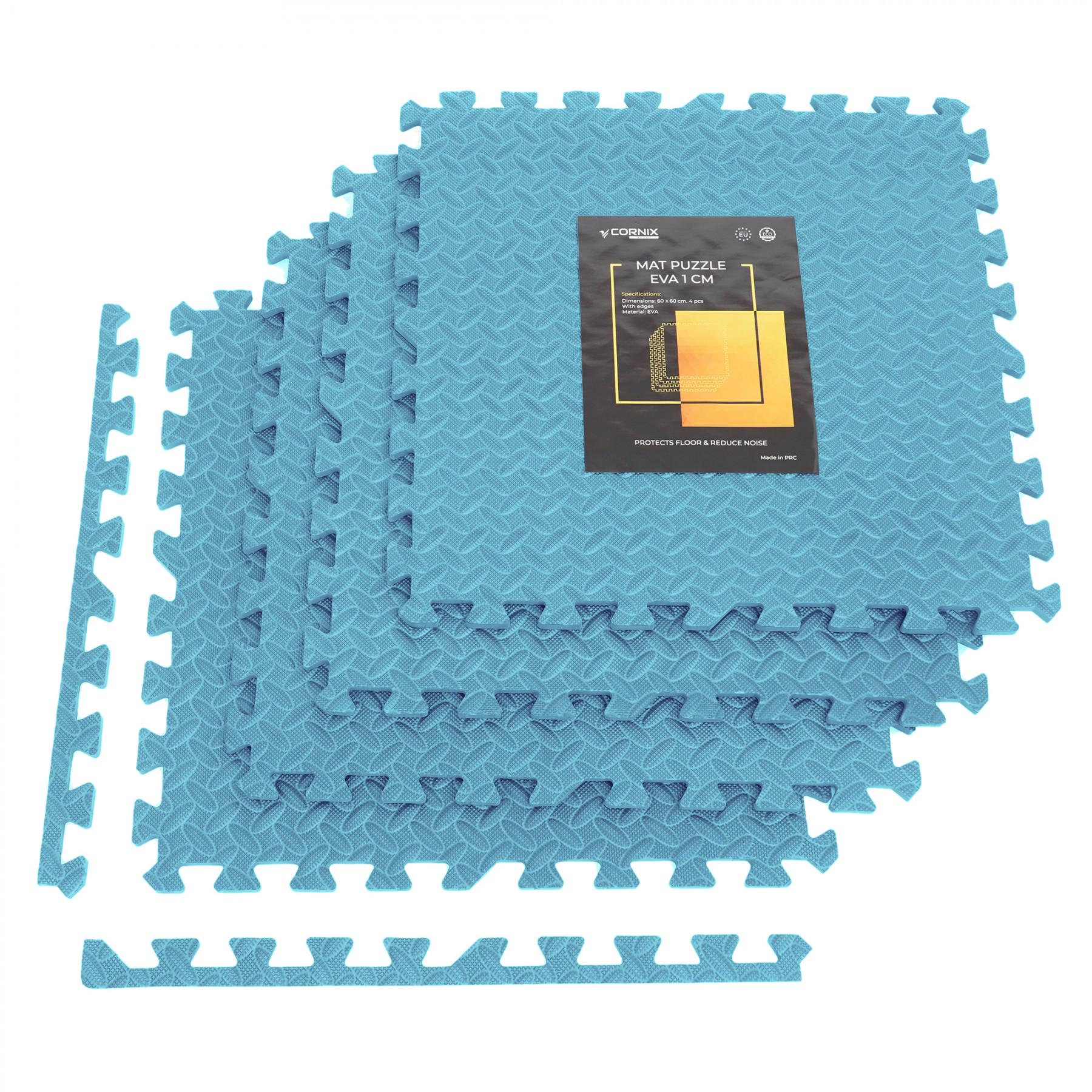 Мат-пазл Cornix Mat Puzzle EVA XR-0235 120x120x1 cм Sky Blue (41134) - фото 1