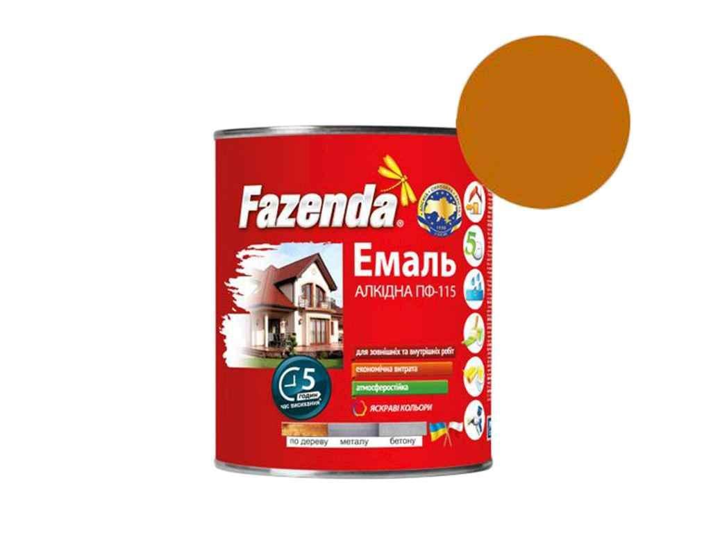 Эмаль алкидная ПФ-115 Fazenda 900 г Желто-коричневый (960425) - фото 1