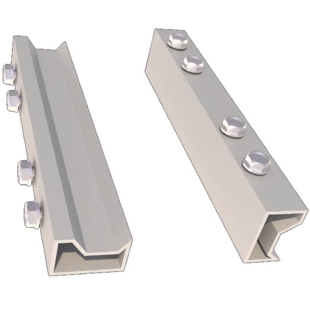 Продольный внутренний соединитель с шурупами для монтажных профилей Light D Белый (27918306)