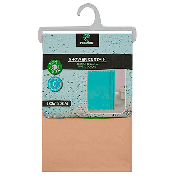 Шторка в ванную Stenson R81774 PEVA 180x180 см Коричневый (28100530)