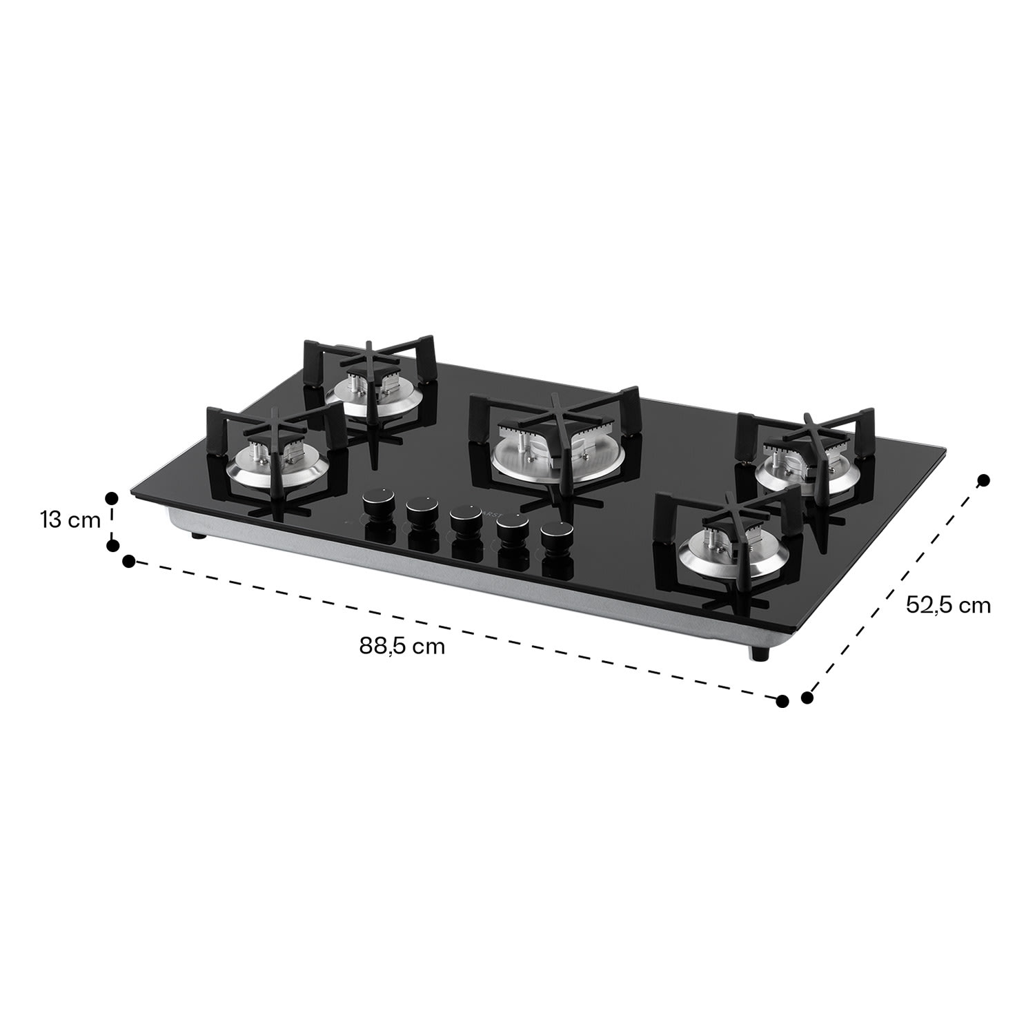 Варильна поверхня газова KLARSTEIN Trifecta 5 (10035470) - фото 8 Варильна поверхня газова KLARSTEIN Trifecta 5 (10035470) - фото 8