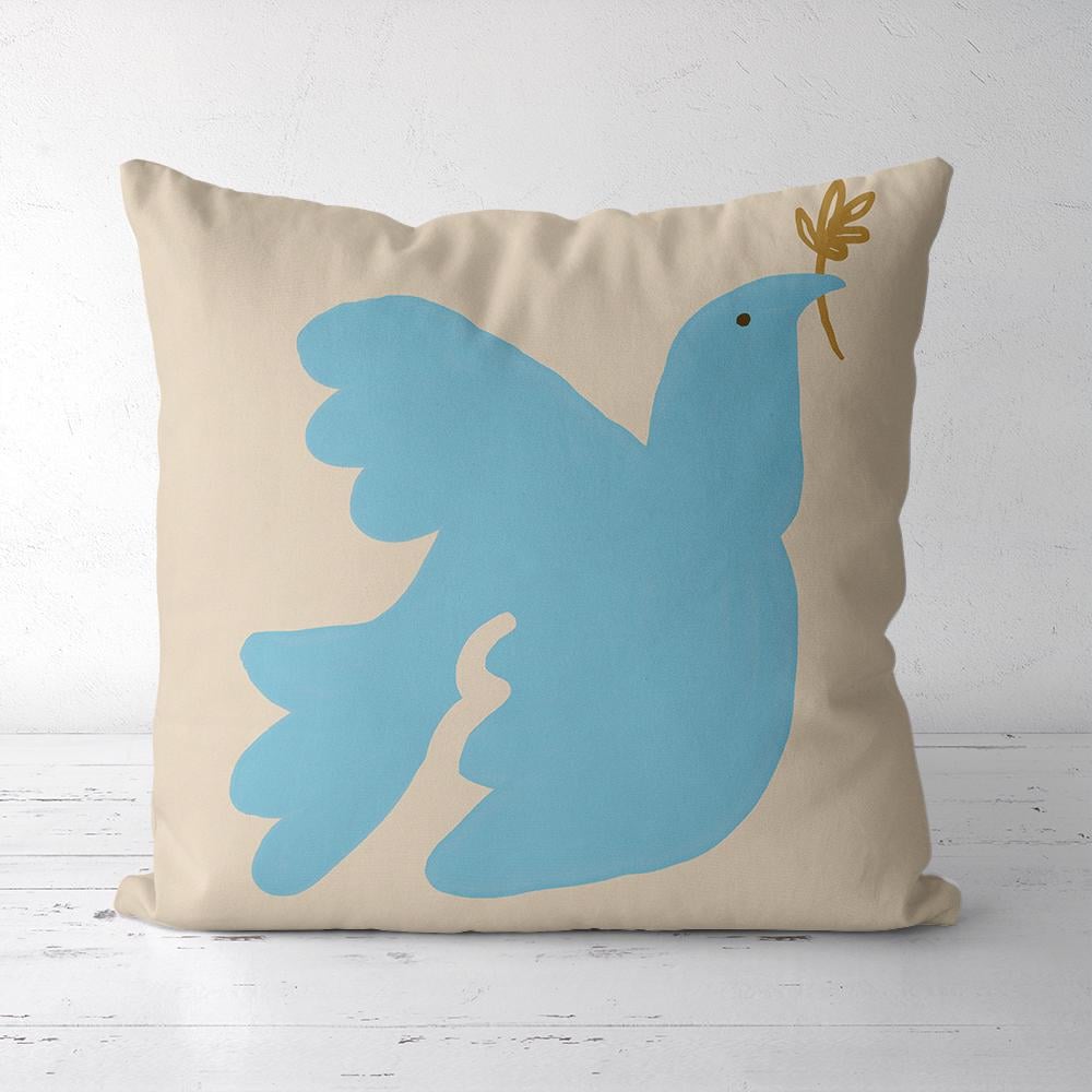 Подушка декоративная Presentville Soft Голубь с веточкой 45x45 см (45PST_23M059)
