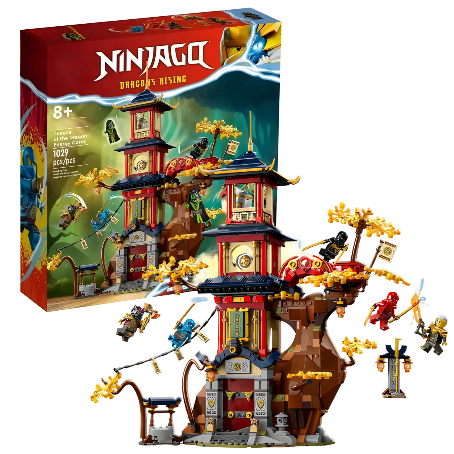 Конструктор Ninjago Храм энергетических ядер дракона 1049 деталей (70085)