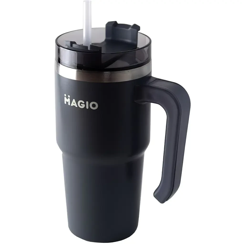 Термокухоль із соломинкою Magio MG-1085 вакуумні стінки 600 мл Сірий (2617325905) - фото 2 Термокухоль із соломинкою Magio MG-1085 вакуумні стінки 600 мл Сірий (2617325905) - фото 2