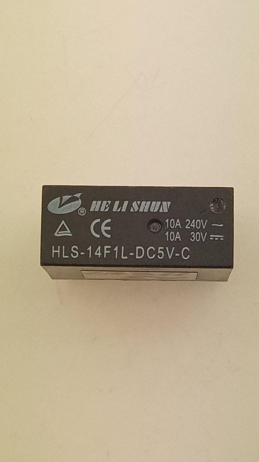 Реле HLS-14F1 DC5V-10A-1C 29x12/6x20/6