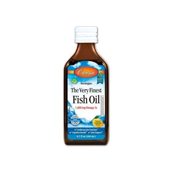 Омега 3 Carlson Labs Norwegian The Very Finest Fish Oil 6.7 fl oz 200 мл Natural Lemon Flavor