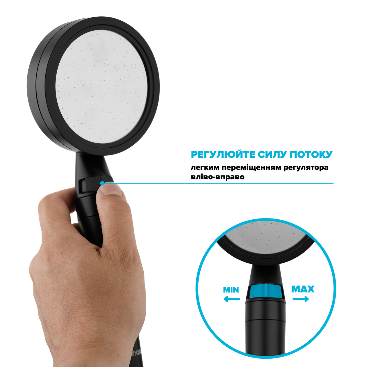 Набір душовий Drop NANO100B+SET лійка для душу/шланг/кріплення (24237551) - фото 6 Набір душовий Drop NANO100B+SET лійка для душу/шланг/кріплення (24237551) - фото 6