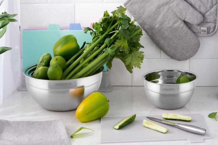 Миска Ardesto Gemini неіржавка сталь 3,2 л (AR1624SS) - фото 3 Миска Ardesto Gemini неіржавка сталь 3,2 л (AR1624SS) - фото 3