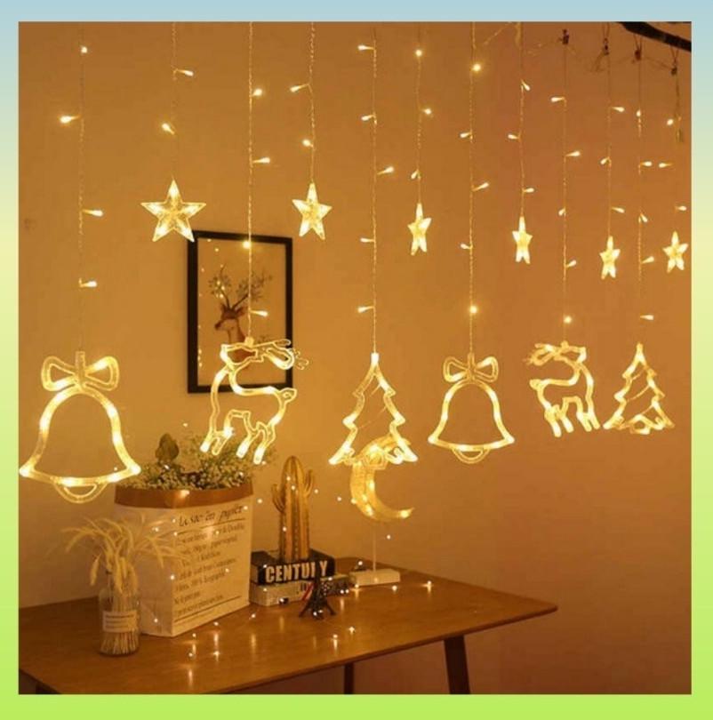 Гирлянда занавеса Елени и колокольчики 3,0х0,8 м Белый (1506662058) - фото 6 Гирлянда занавеса Елени и колокольчики 3,0х0,8 м Белый (1506662058) - фото 6