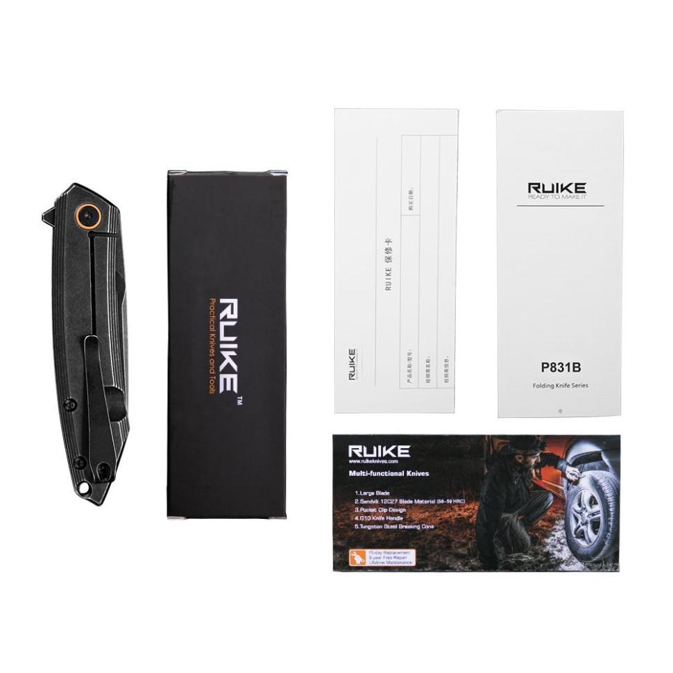 Нож складной туристический Ruike P831S-SB (A-017393) - фото 10 Нож складной туристический Ruike P831S-SB (A-017393) - фото 10