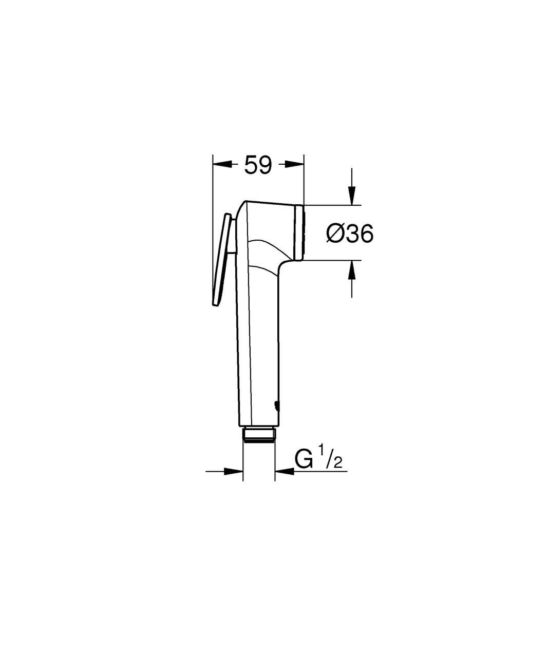 Лійка гігієнічного душу Grohe Tempesta-F Trigger Spray (27512001) - фото 7