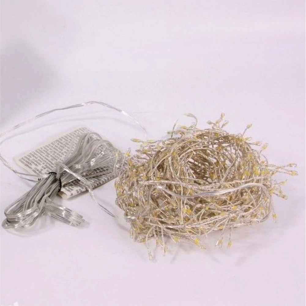 Гирлянда светодиодная роса Фейерверк 10 м от USB и сети 220V с пультом 500 LED 8 режимов IP44 Теплый белый - фото 12 Гирлянда светодиодная роса Фейерверк 10 м от USB и сети 220V с пультом 500 LED 8 режимов IP44 Теплый белый - фото 12