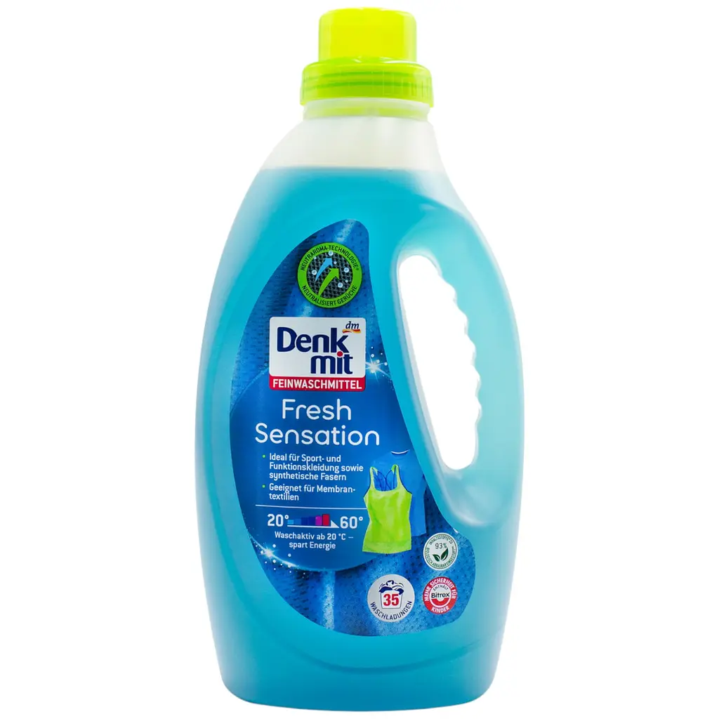 Гель для стирки спортивной одежды Denkmit Fresh Sensation для деликатных вещей 35 стирок 1,5 л (2634786522)