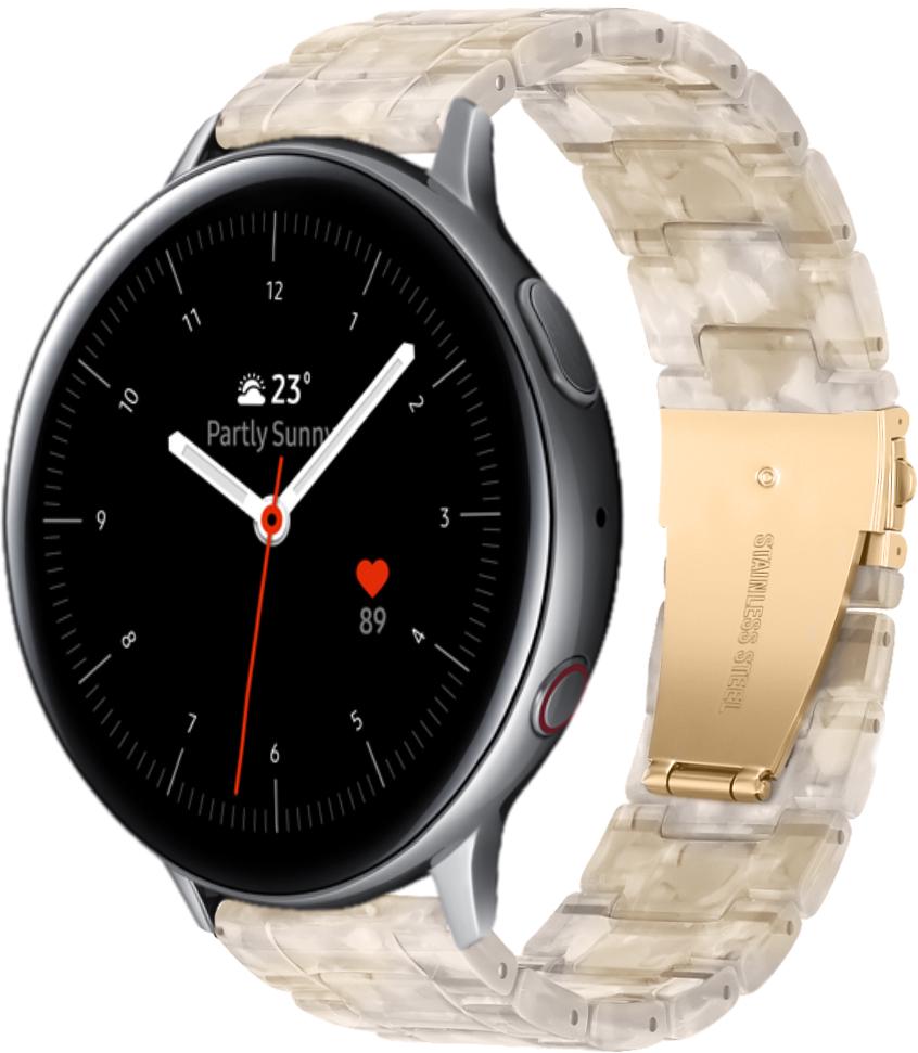 Ремешок из Cмолы Resin для Galaxy Watch Active 2 40/44 мм Cream (28806-6E)