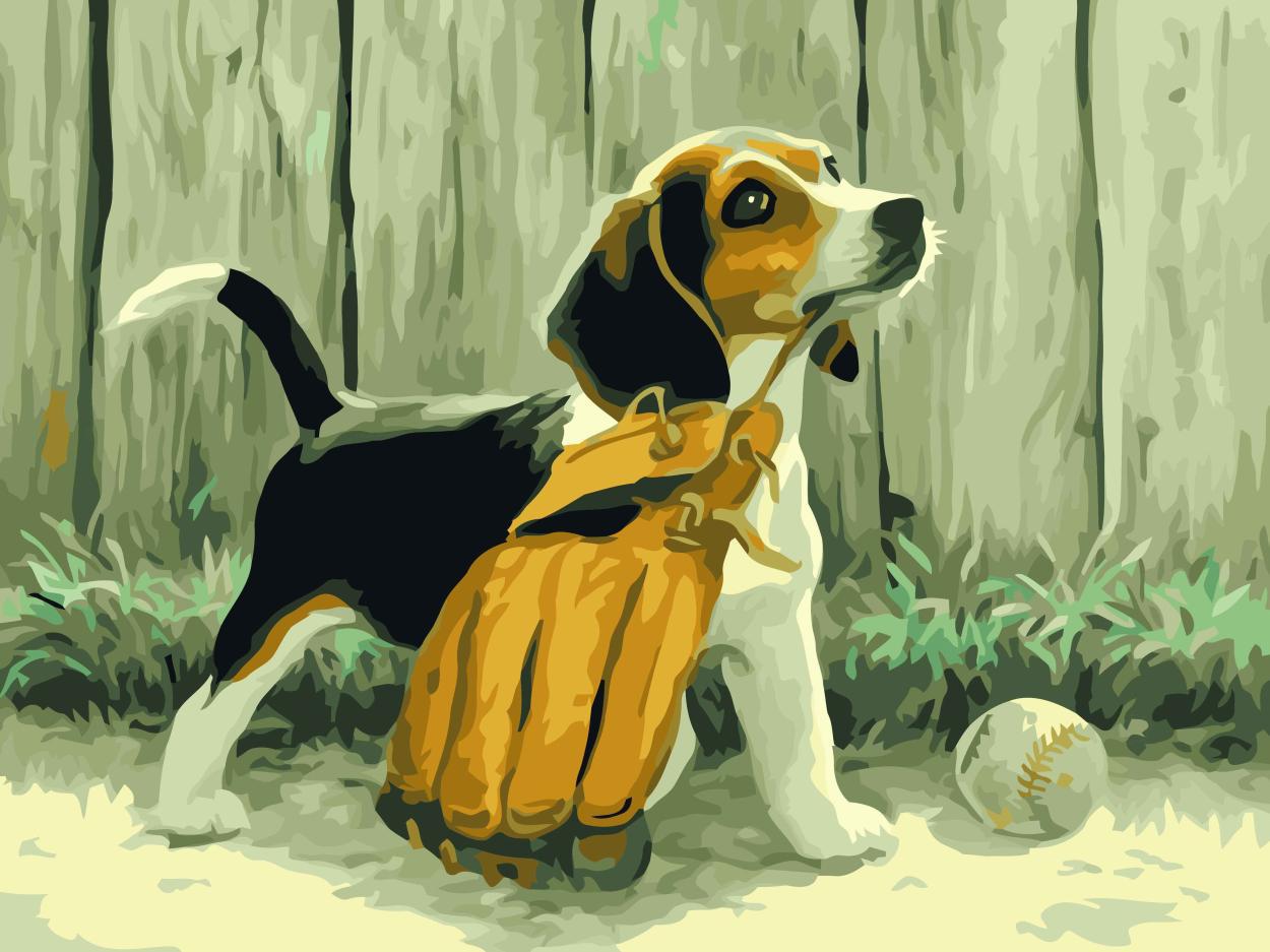 Картина по номерам Brushme Маленький помощник 40х50 см (BRM6945)