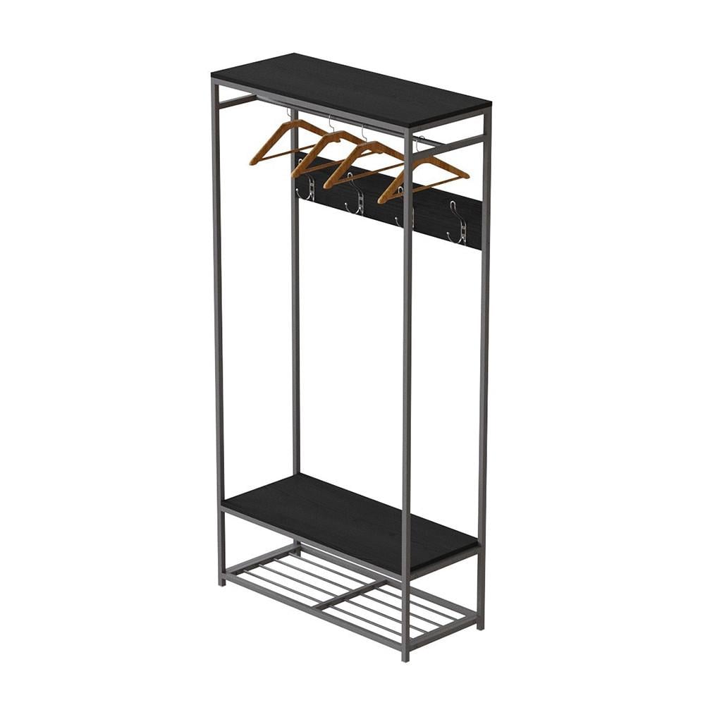 Вешалка модульная напольная Ferrum-decor Трелис 15 ДСП 16 мм 180x90x38 см Черный/Сосная Кембра (FRD-104366)