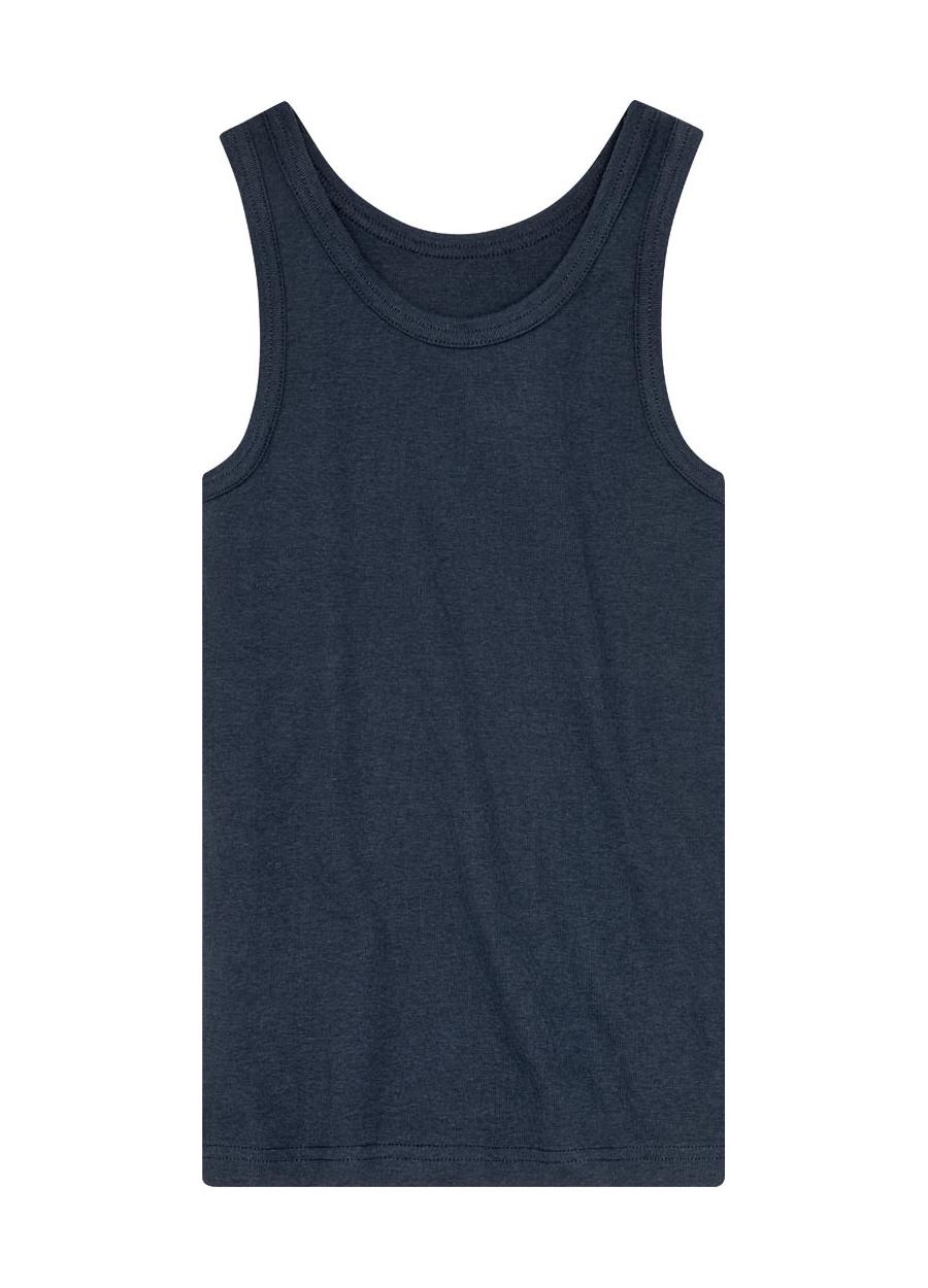 Майка хлопковая для мальчика Pepperts 379657-1 134-140 см 8-10 лет Темно-синий (74727)