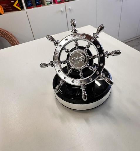 Ароматизатор-дифузор для автомобіля Штурвал Сріблястий (718814) - фото 4 Ароматизатор-дифузор для автомобіля Штурвал Сріблястий (718814) - фото 4