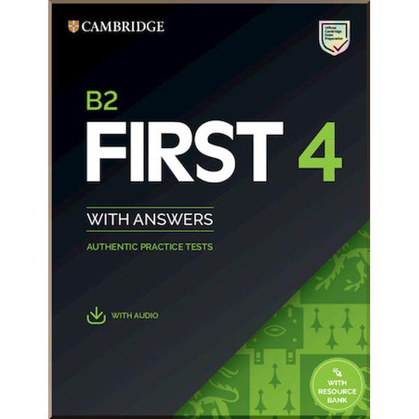 Книга Cambridge University Press "Cambridge English: First 4 Authentic Practice Tests with answers and Downloadable Audio" (ISBN:9781108780148) - фото 1
