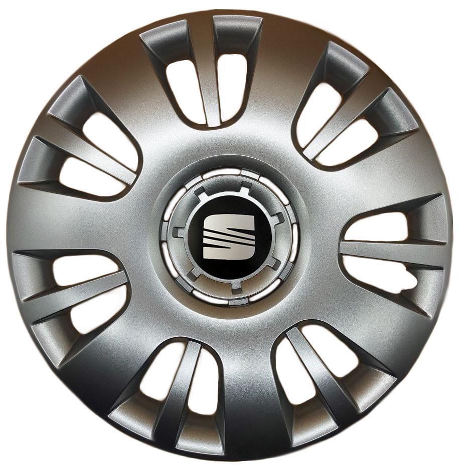 Колпаки SJS с логотипом Seat 407 R16 4 шт. Серебряный (31008745)