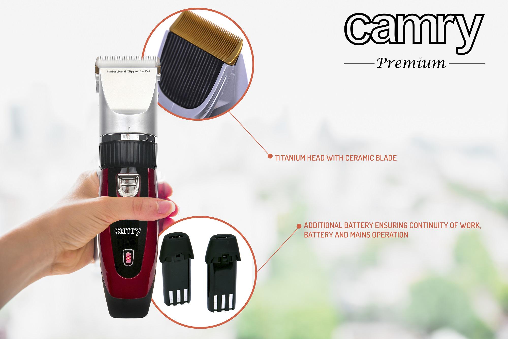 Машинка для стрижки тварин Camry CR 2821 (9401) - фото 10 Машинка для стрижки тварин Camry CR 2821 (9401) - фото 10