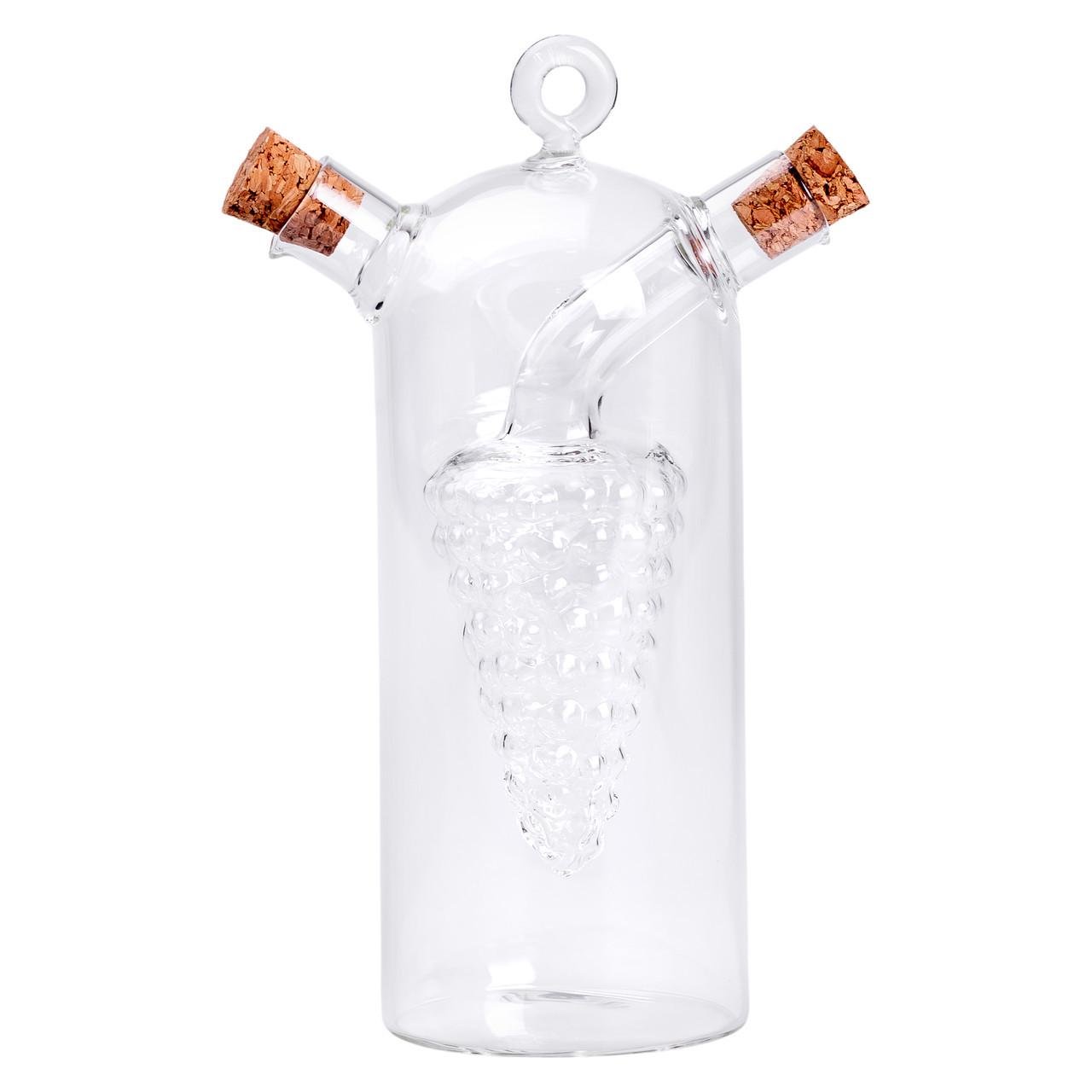 Пляшка для олії та оцту 2в1 подвійна 380 мл скло (HP-34-12) - фото 2 Пляшка для олії та оцту 2в1 подвійна 380 мл скло (HP-34-12) - фото 2