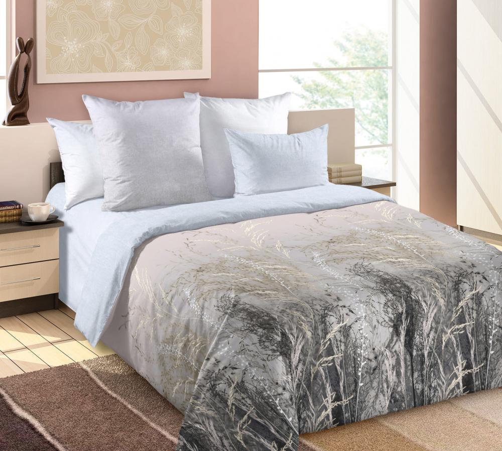 Комплект постельного белья Комфорт текстиль Перкаль Адонис с простынью на резинке 145x215 см 50x70 см 2 шт. (КТ_pvu_4539_38_50x70)