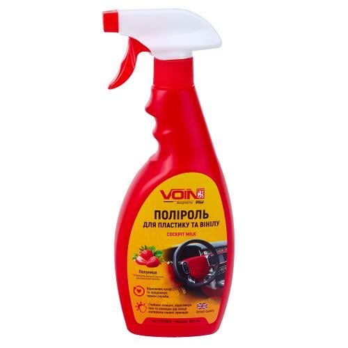 Полироль для пластика и винила Voin Клубника 500 мл (VP-0519)