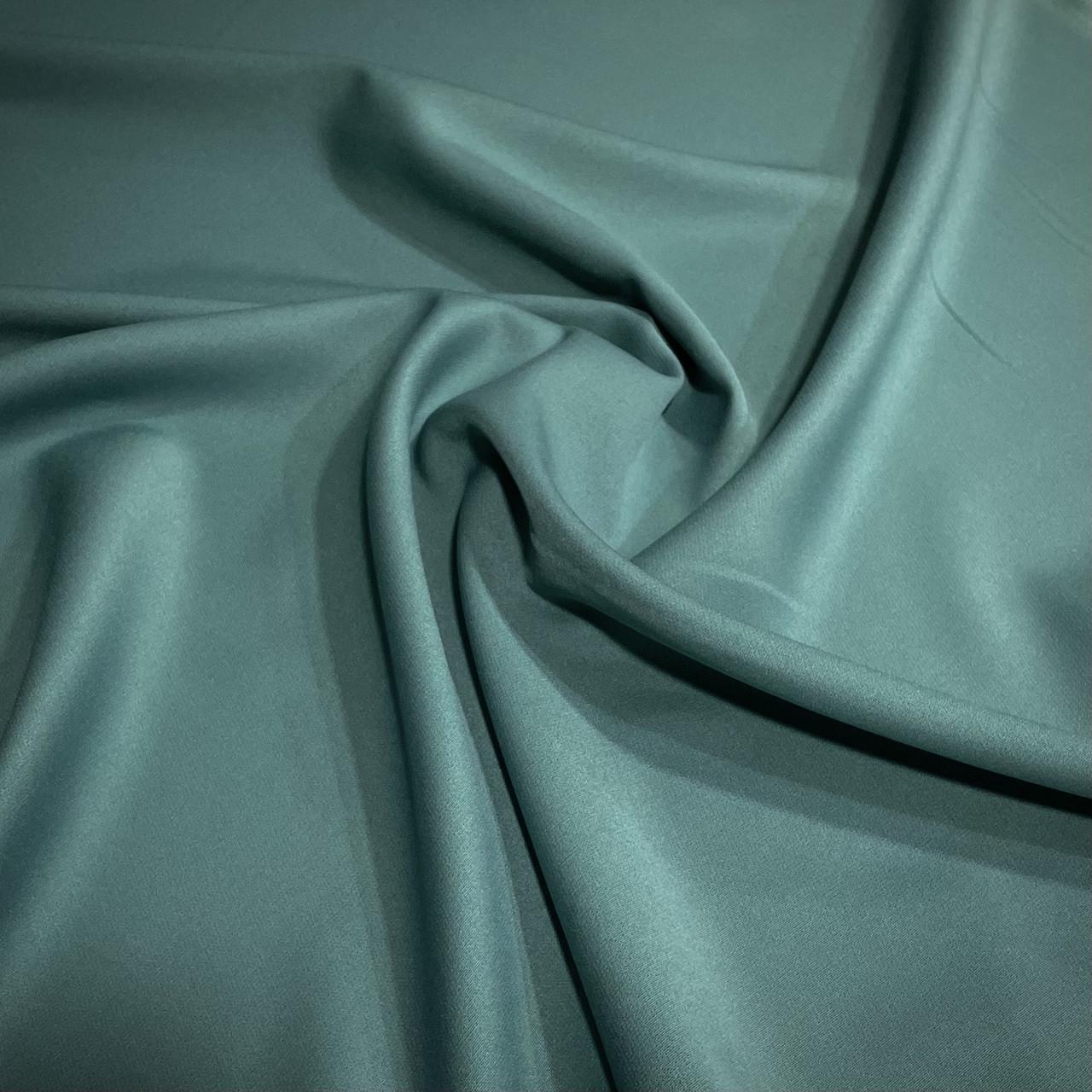 Ткань костюмная креп Барби Бирюзовый (24479310) - фото 2 Ткань костюмная креп Барби Бирюзовый (24479310) - фото 2