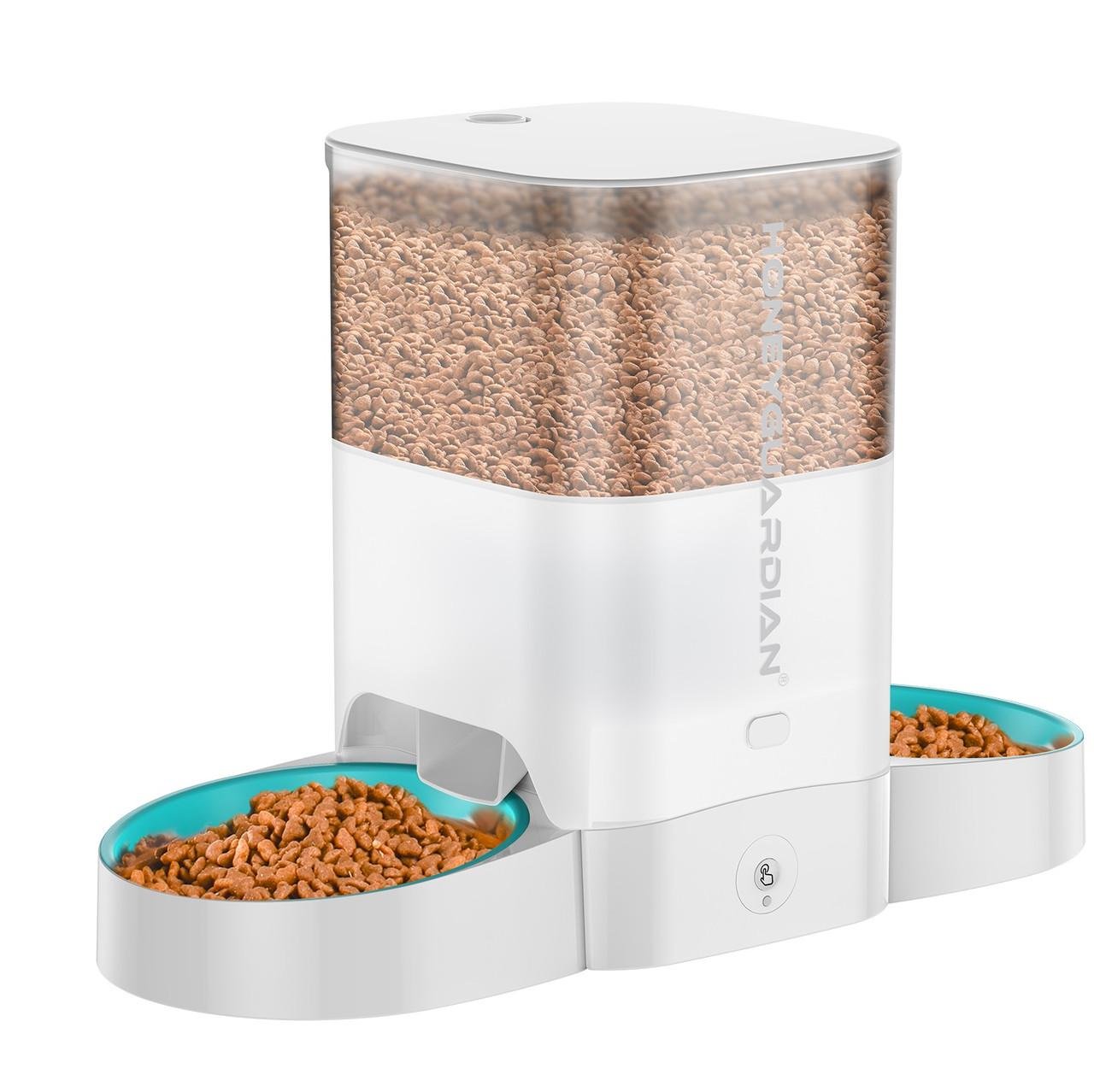Автоматическая кормушка для кошек и собак HONEYGUARIDAN S303D 3,5 л WIFI на 2 миски с миской-лабиринт