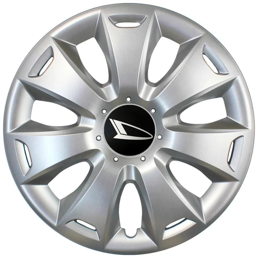 Колпаки SJS с логотипом Daihatsu 417 R16 4 шт. Серебряный (31006369)