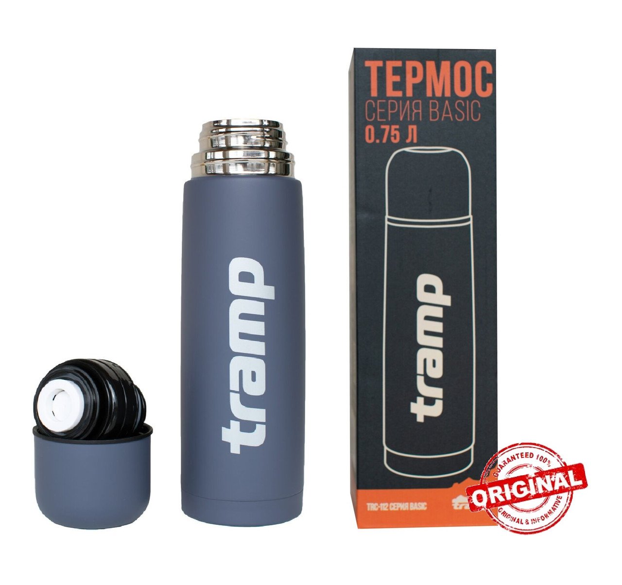 Термос Tramp Basic 0,75 л Grey (UTRC-112-grey) - фото 2