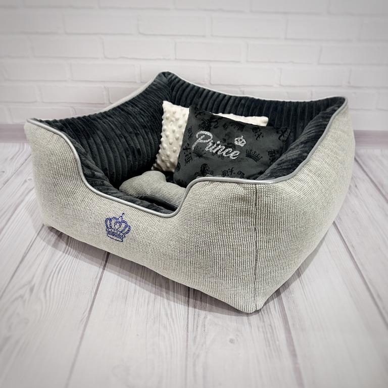 Лежанка для собак Amore mio Cane Бридж Prince до 4 кг 58х58х23 см (DB-0075)