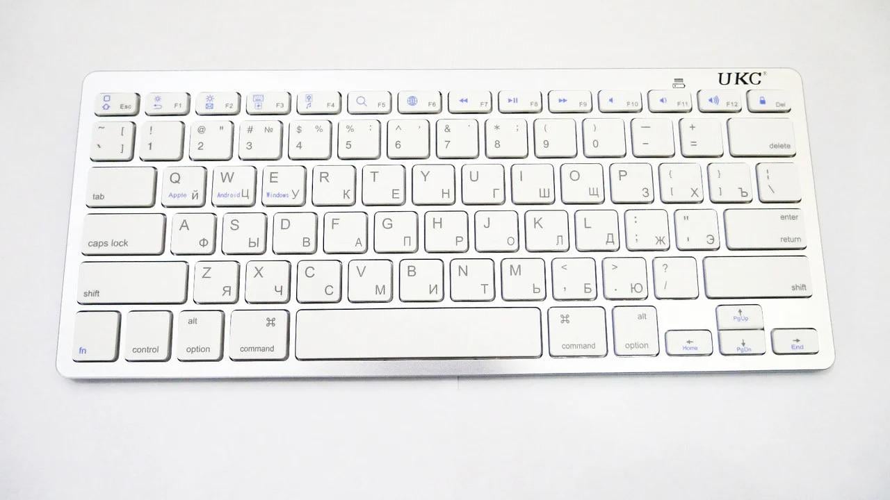 Клавіатура бездротова Bluetooth UKC X5 Білий (3710/2L)