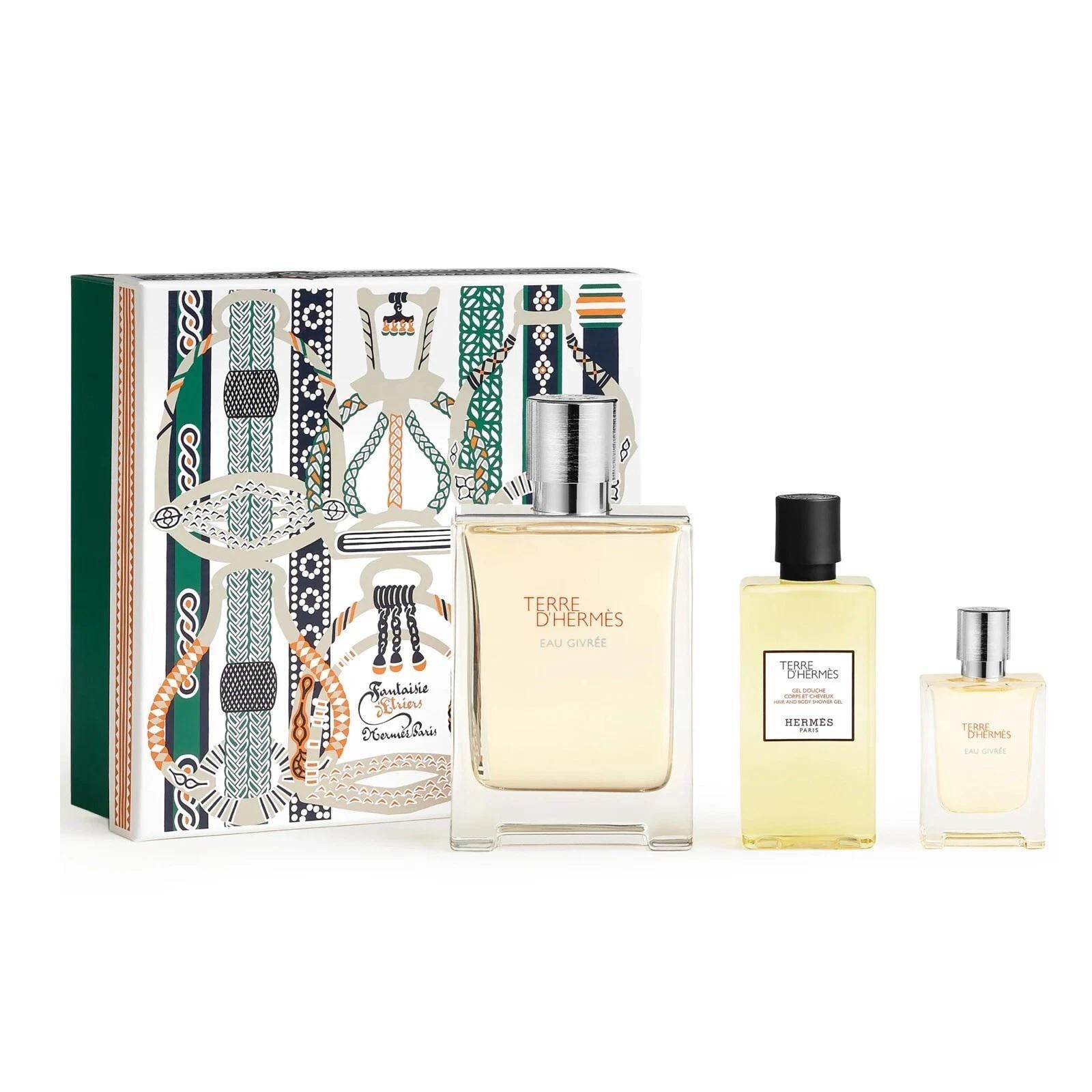 Подарочный набор для мужчин Hermes Terre D'Hermes Eau Givree парфюмированная вода 100 мл/парфюмированная вода 12,5 мл/гель для душа 80 мл (402908)