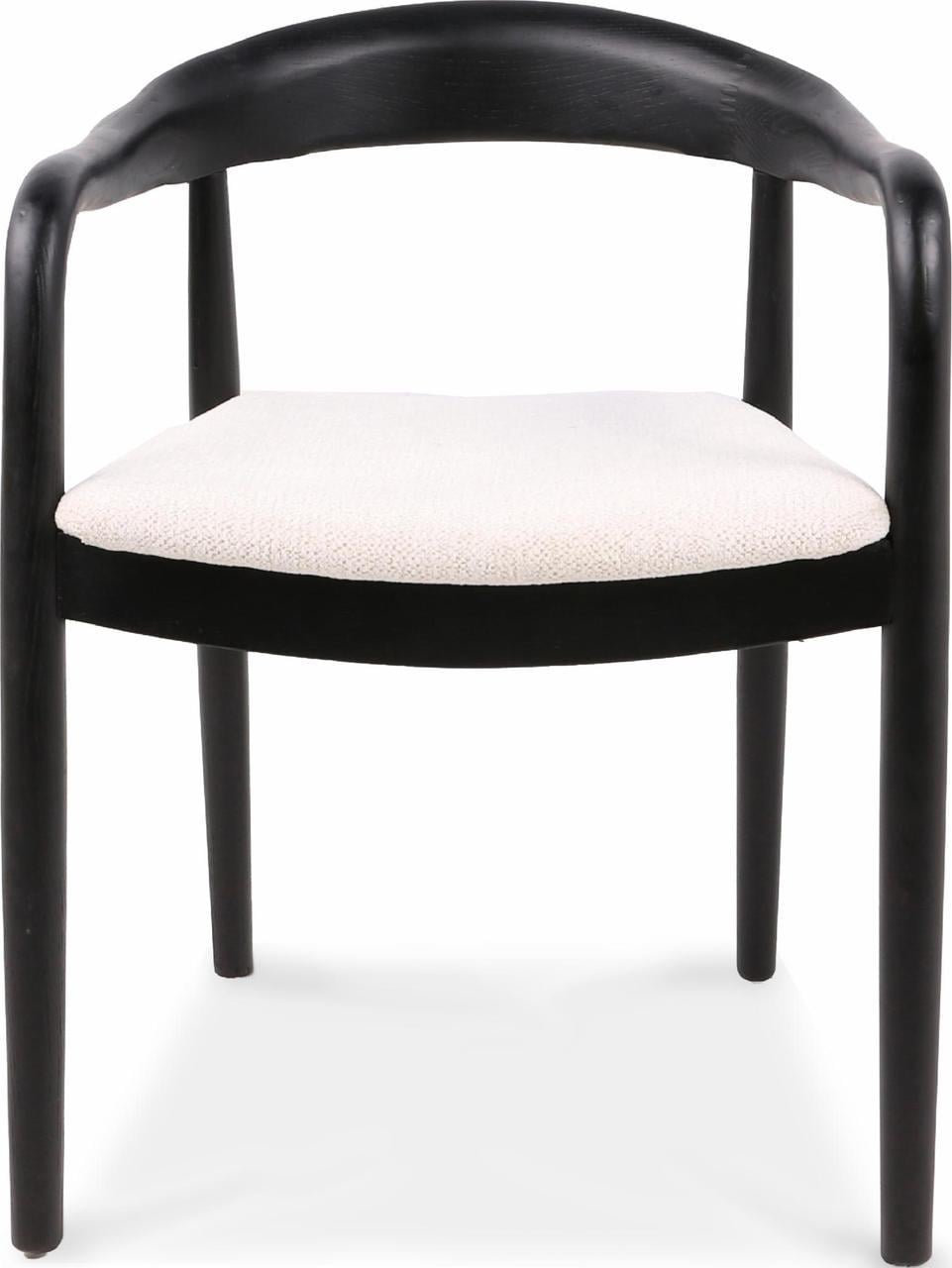 Стул обеденный Denali с подлокотниками Savanna beige black wood (13952)