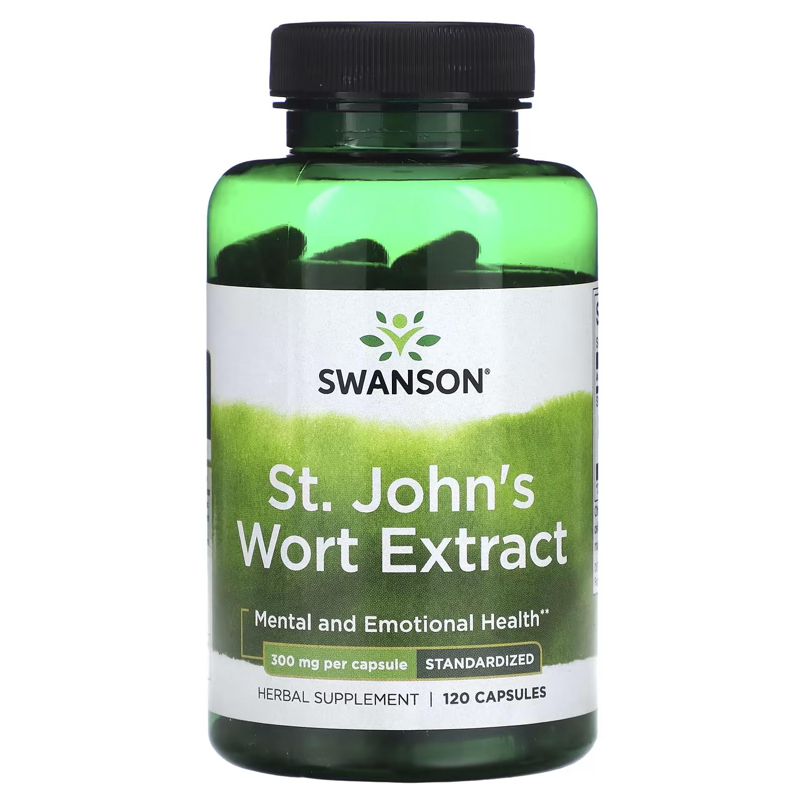 Экстракт зверобоя Swanson St. Johns's Wort Extract Standardized 300 мг 120 капсул