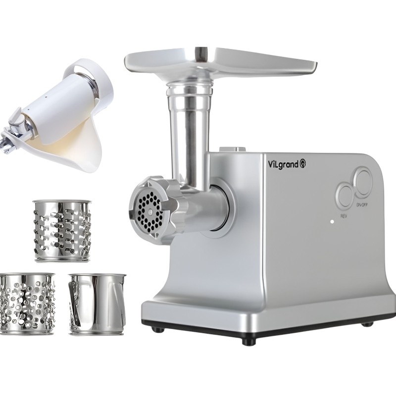 Мясорубка электрическая VILgrand V221-PMG 2200 Вт Silver (tf7323) - фото 7 Мясорубка электрическая VILgrand V221-PMG 2200 Вт Silver (tf7323) - фото 7
