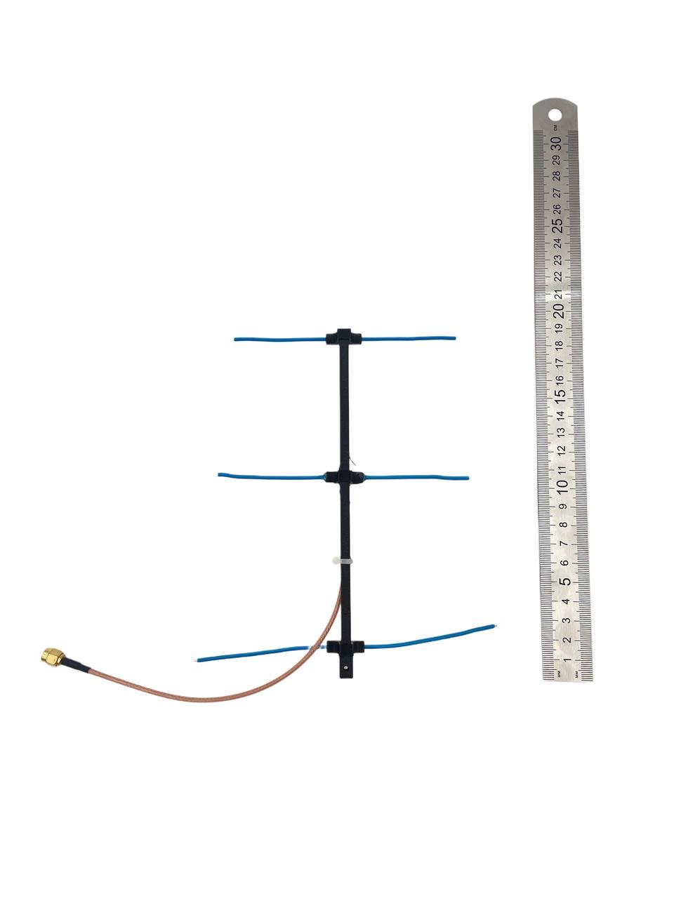 Антена Yagi 700MHz для літаючих ретрансляторів посилення 7.7дбі 22 г - фото 4