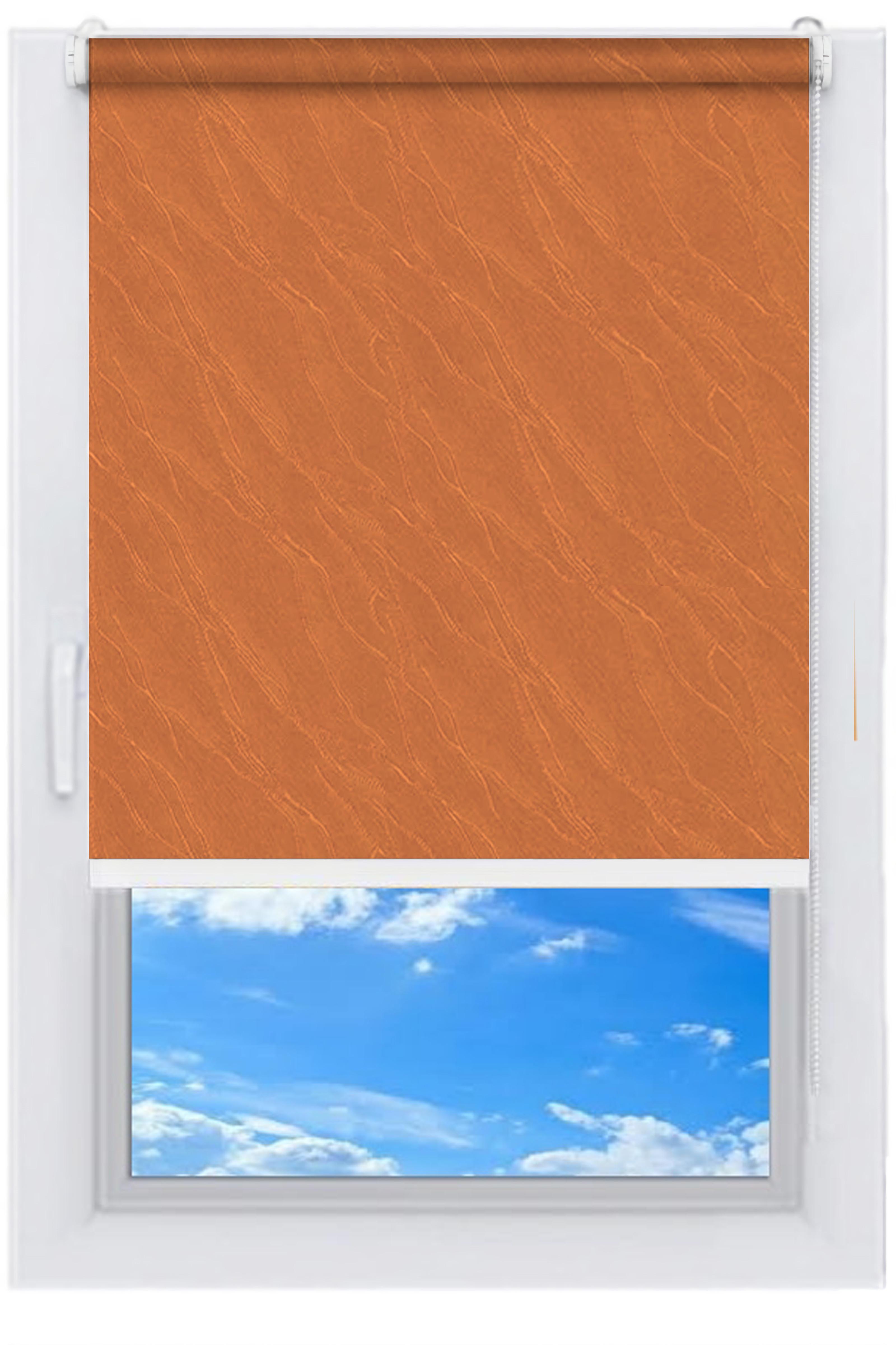 Рулонная штора NewTex Вода 100х165 см Оранжевый (2071)