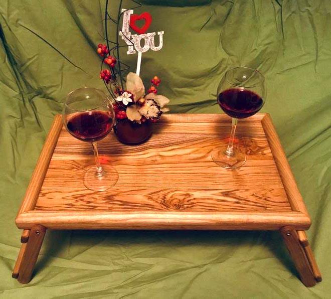 Столик-піднос для сніданку з дерева Дакота Шафран (СТП-002806) - фото 3