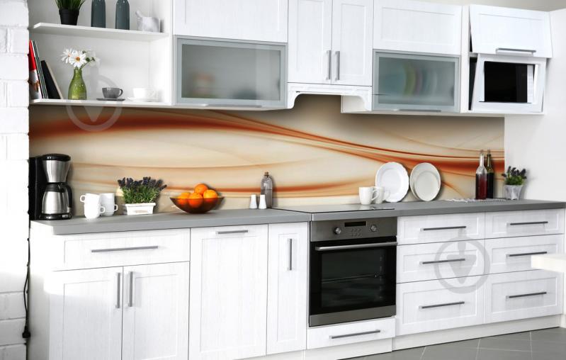 Скинали на кухню Zatarga «Табачный шлейф» 650х2500 мм виниловая 3Д наклейка кухонный фартук самоклеящаяся