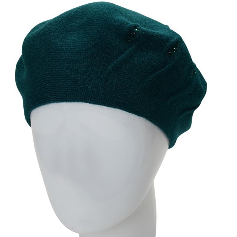 Берет женский двойной Lirus Стрит универсальный Зеленый (281519)