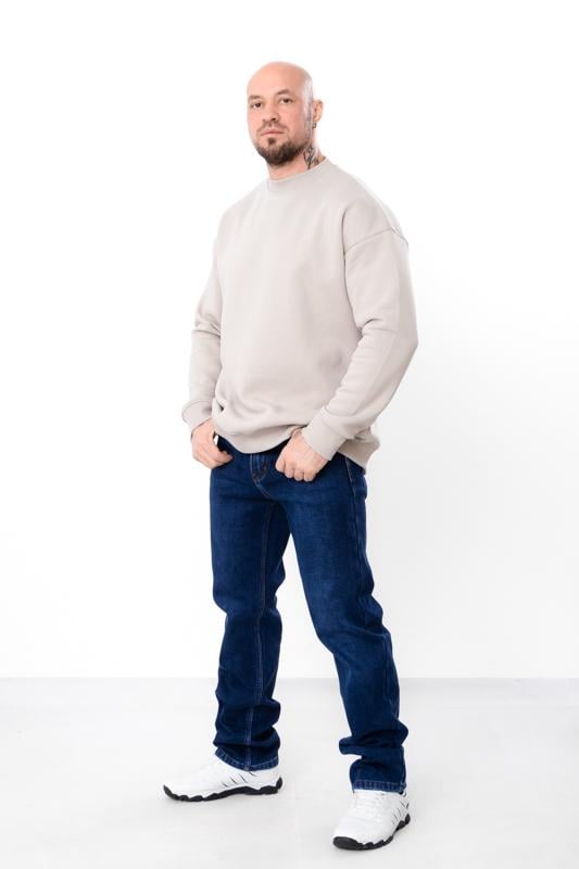 Джинси чоловічі зимові Носи Своє на флісі класичного крою плюс сайз р. 38 Синій (17223) - фото 2